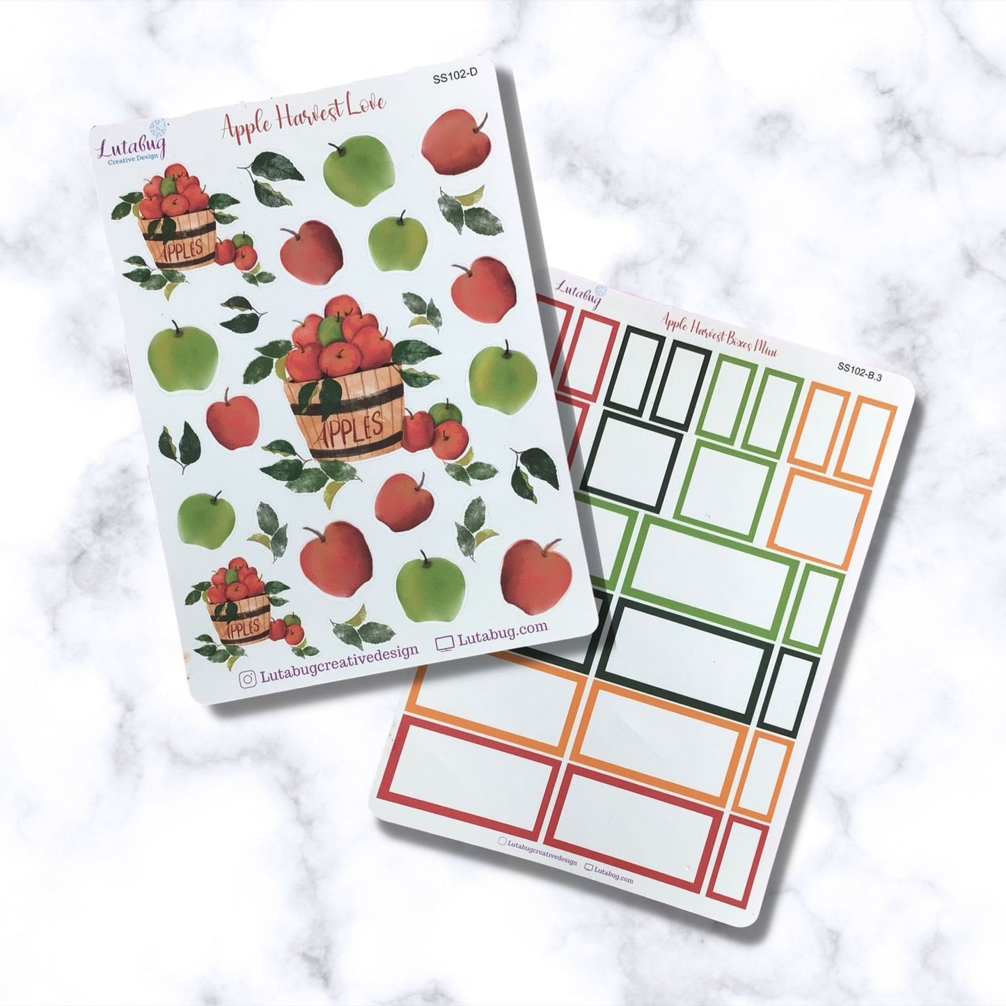 Apple Harvest, Mini Planner Deco and Box Sticker Kit