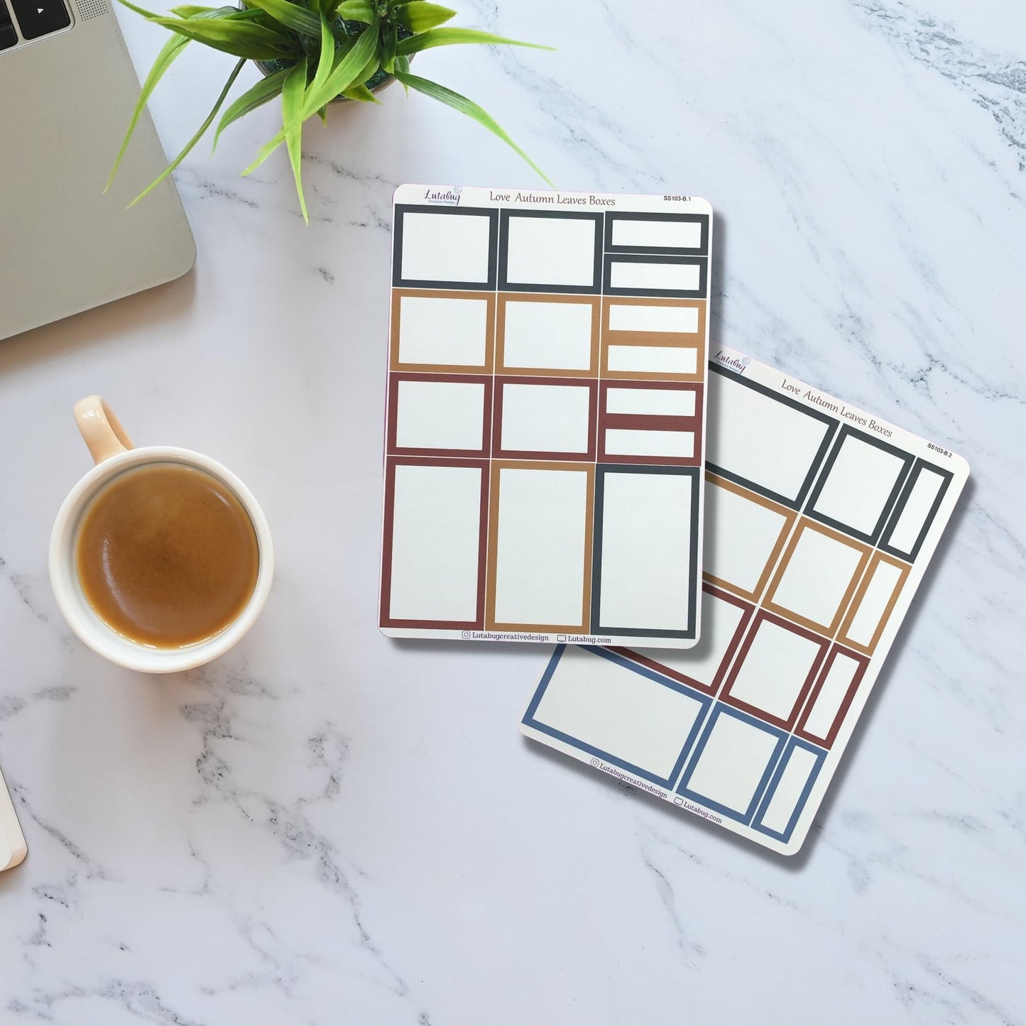 Autumn Leaves Classic Planner Box Sticker Kit