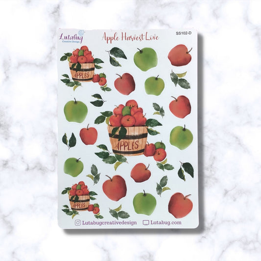 Apple Harvest Planner Deco and Box Sticker Kit/Classic Vertical /Mini Vertical/ Dashboard/ Mini Dashboard