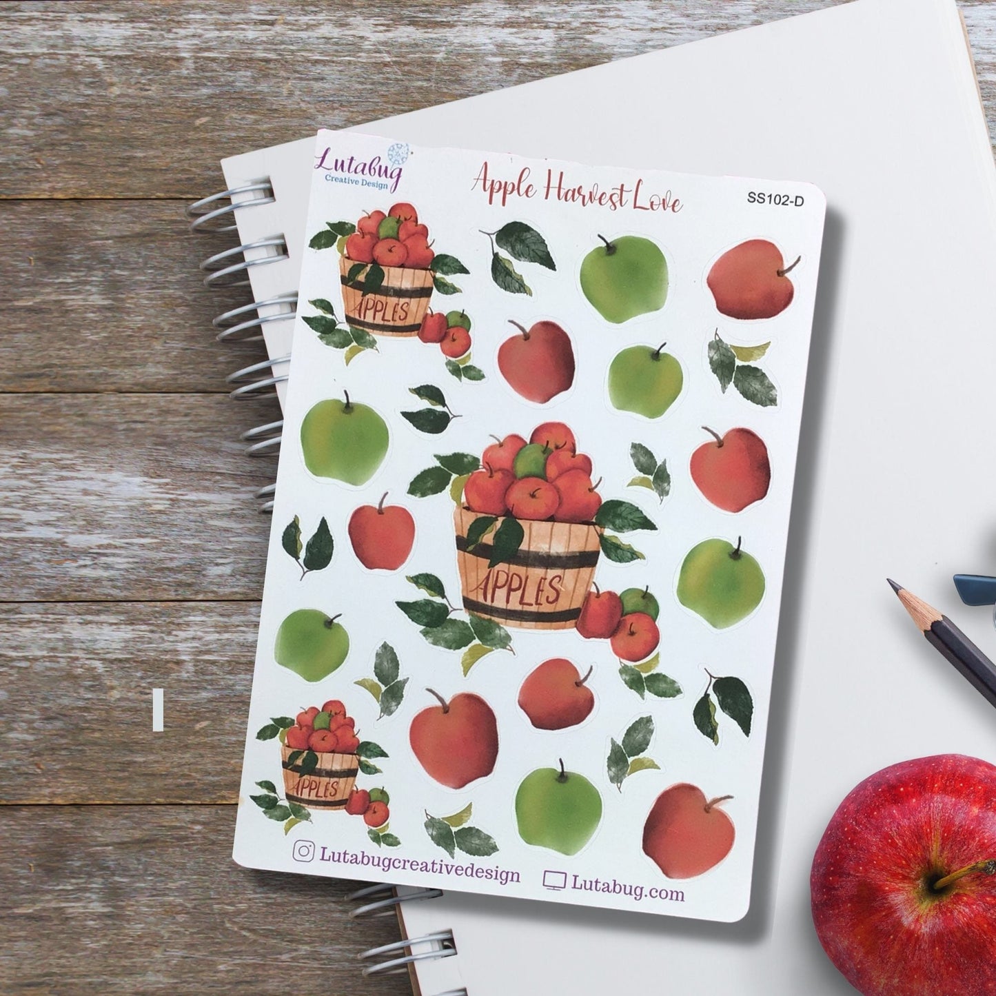 Apple Harvest Deco Sticker Sheet
