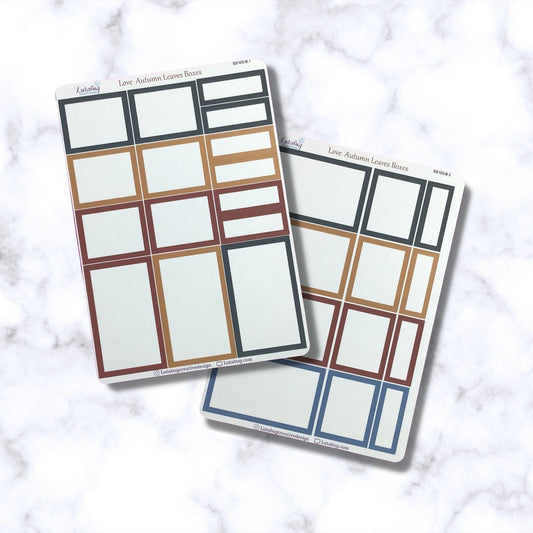 Autumn Leaves Classic Planner Box Sticker Kit