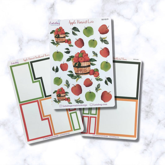 Apple Harvest Classic Dashboard Planner Deco and Box Sticker Kit