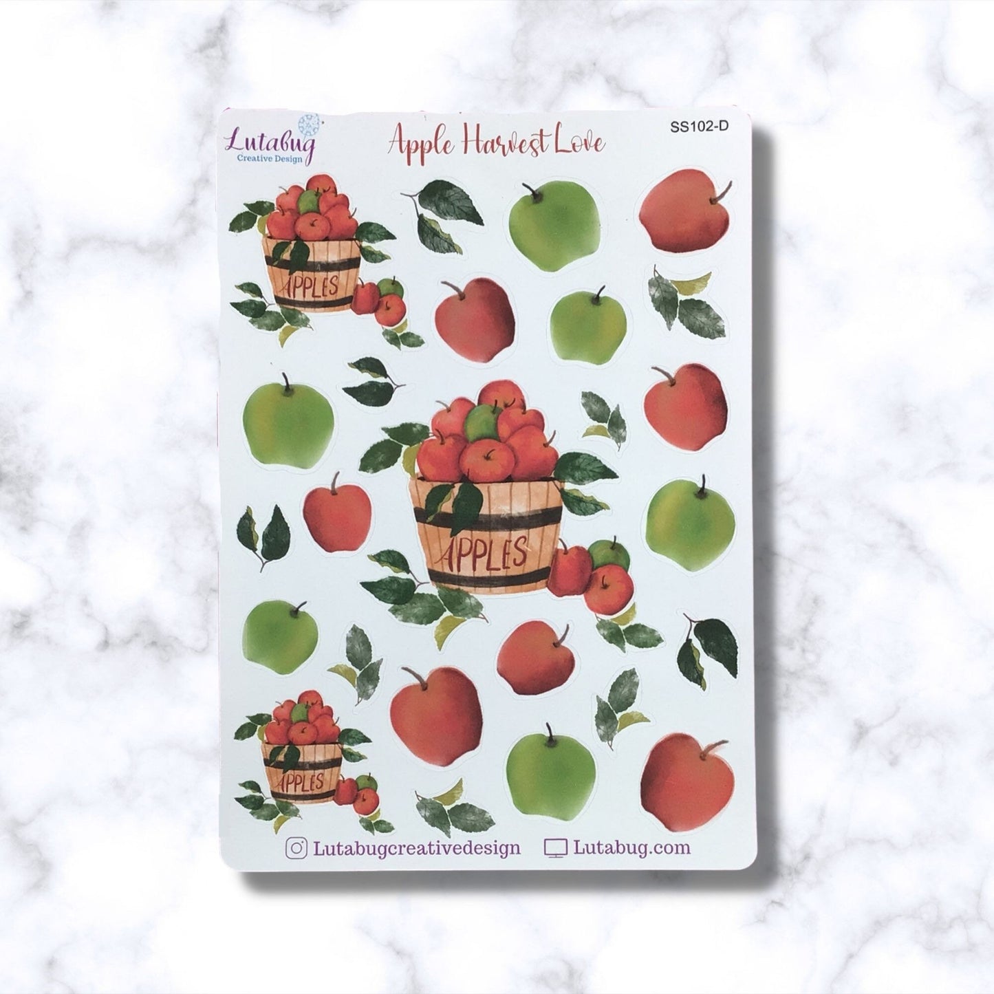 Apple Harvest Classic Dashboard Planner Deco and Box Sticker Kit